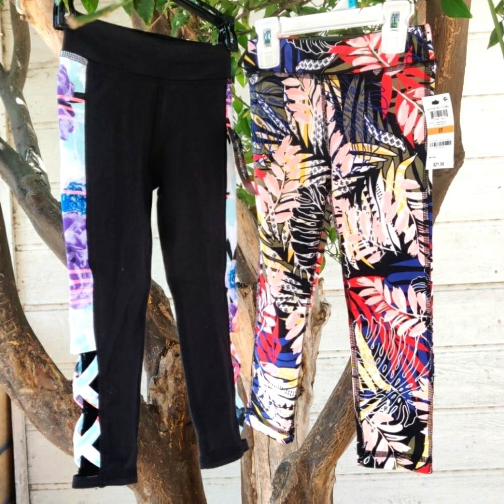 Ideology 2 girl leggings size 3T
